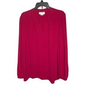 Charlotte Brody Gathered Full Sleeve Office Work Quiet Luxury Blouse Size XXL